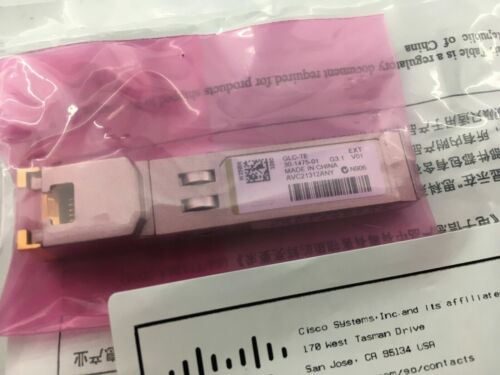 GLC-TE Cisco 1000BASE-T SFP rame RJ-45 100m - 01478 - Foto 3 di 4