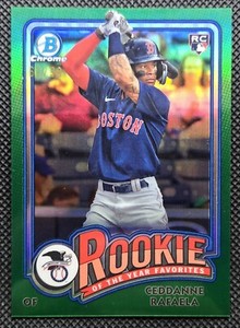 2024 Bowman Chrome Rookie Of The Year Favorites Ceddanne Rafaela Green /99 SOX