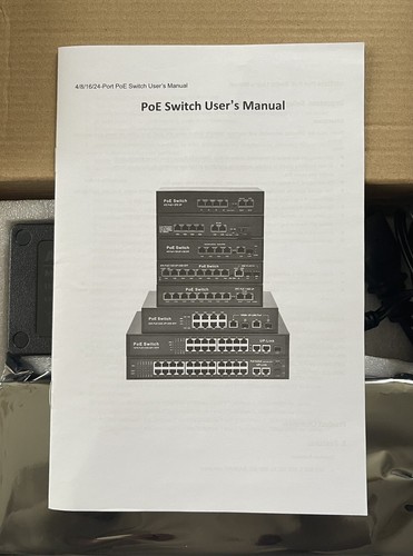 Narpult Poe Switch 8 Port Poe Switch For Ip Cameras With 2 Uplink Ports “New” - Picture 3 of 13