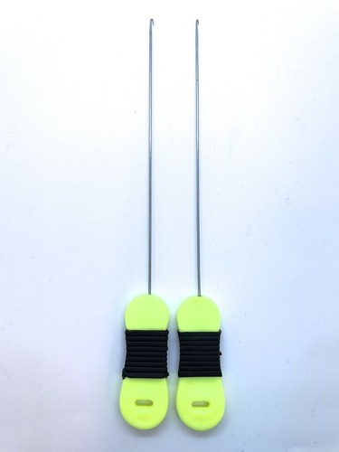 2 Extra Long Bait Needles (15cm) - Hook Type, Slim Design For Fishing