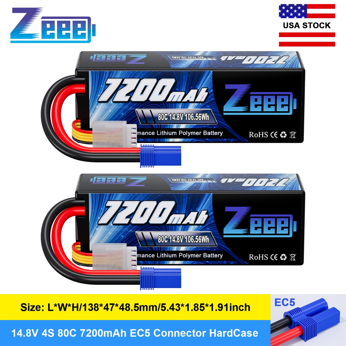 Batería Lipo HRB De 14.8V 6000mAh 50C Con Conector XT60 – Para Coches, Aviones, Helicópteros Y Barcos RC, Alto Rendimiento