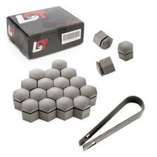 20x Caches Vis D'Enjoliveurs Ecrou de Roue Kit Gris 19 MM pour dacia