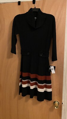 Junior s/women s Downtime Sweater Dress Black Size Small