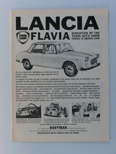 Hoffman NYC & Beverly Hills Vintage 1960 Lancia Flavia Original Print Ad