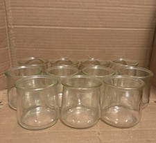 11 Glass Yoplait Oui Yogurt Jars Pots