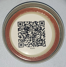 Custom QR Code Sticker 2 inch round sheet of 12 
