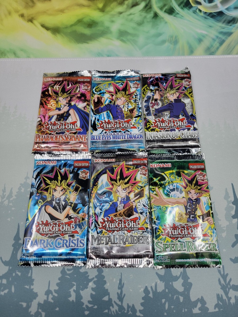 YUGIOH 6x Legendary Collection Booster Pack 25th Anniversary