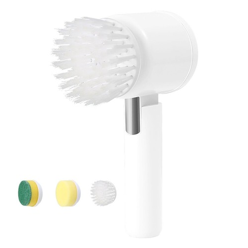 Spazzola elettrica per pulizia bagno spazzola per lavaggio cucina strumento di pulizia USB 3 in 1 - Foto 4 di 14