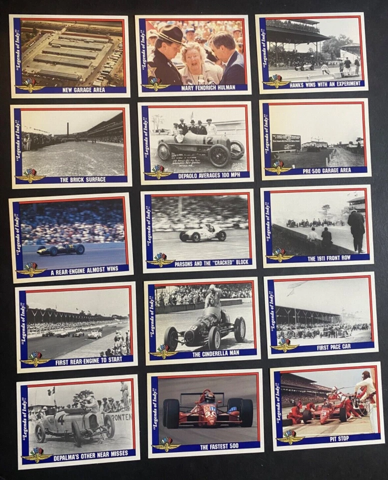 Legends of Indy - 1991 Collegiate Collection Indy Car Racing Card Lot #1-72 - Image 2 of 4