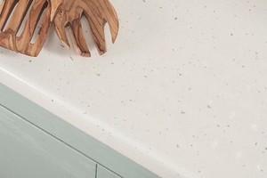 White Sparkle Andromeda Laminate Kitchen Worktop 3000 X 600 X