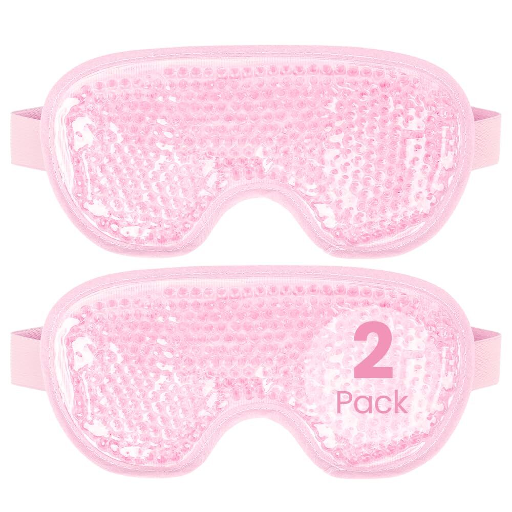 Cooling Eye Mask 2-Pack Cool Gel Eye Mask Eye Puffiness    !!!!!!!!!!!!!!!!!!!!!-image