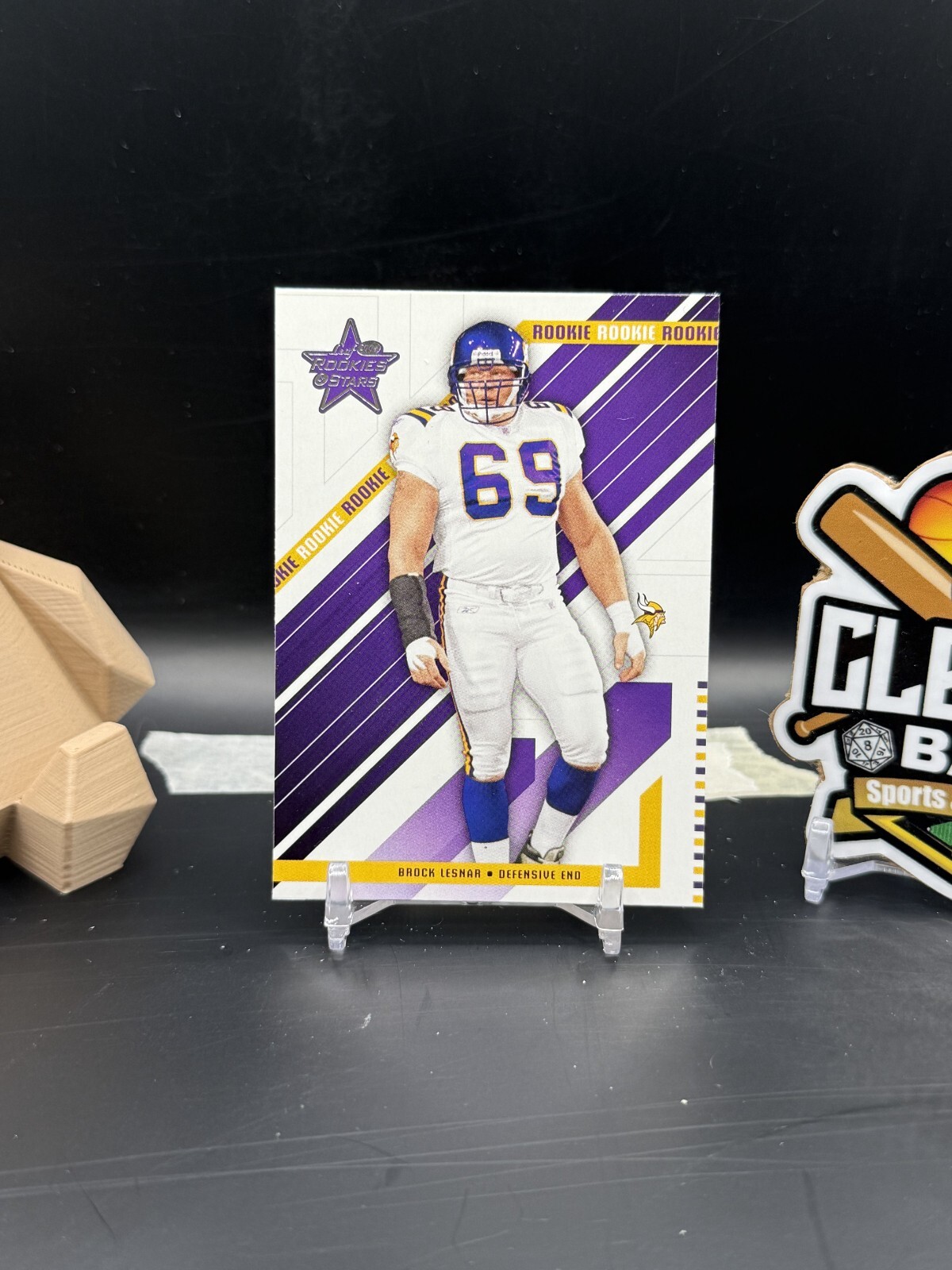 Brock Lesnar 2004 Donruss Playoff Leaf Rookies and Stars Rookie (JMR)