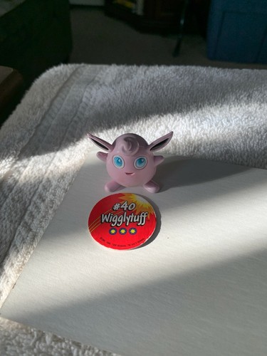 VINTAGE 1990er TOMY Pokemon POCKET MONSTER WIGGLYTUFF #40 PVC FIGUR POG MINI - Bild 1 von 5