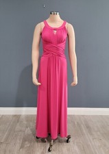 SANGRIA pink keyhole sleeveless long dress 6