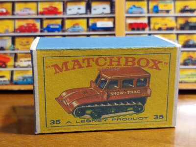      Matchbox Lesney No. 35 Snow Trac Raupe = Repro Box Druk&Verarb.gut        