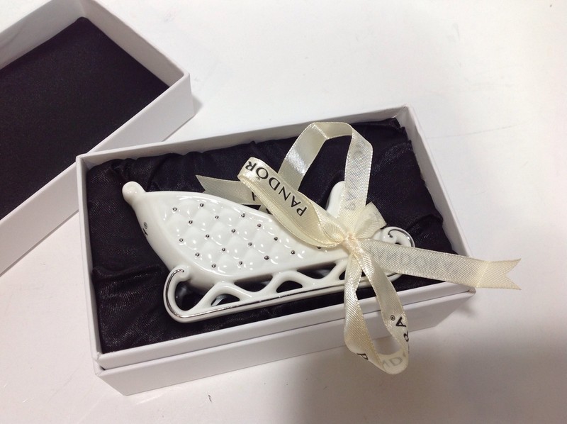 Pandora 2014 Authentic Limited Edition Christmas Sleigh Ornament - New In Box