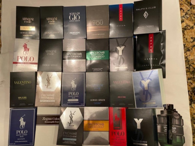 10 x New Random UNIQUE Men's Fragrance Cologne Samples Polo, Armani, YSL etc