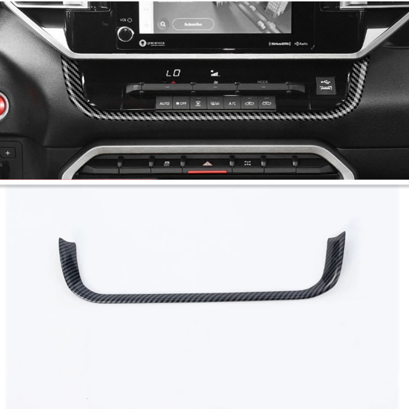 Carbon Fiber Center Console Dashboard Panel Trim Fit For Toyota Tundra 2022 2023