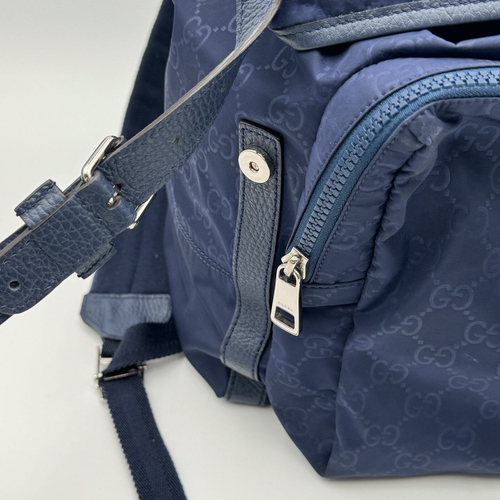 Gucci Nylon Monogram Medium Light Double Buckle B… - image 3