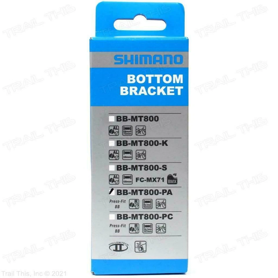 Shimano Deore XT BB-MT800-PA Press-Fit Hollowtech II Bottom Bracket 89.5mm-92mm - Image 2 of 2