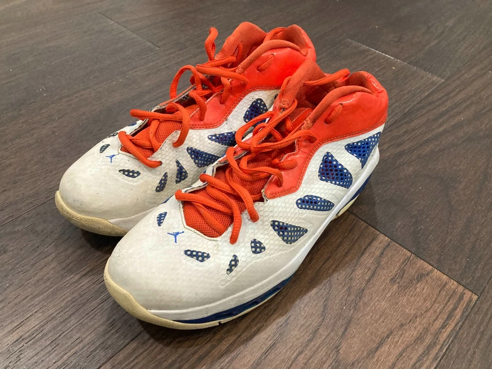 Nike Air Jordan MELO M8 Advance Men's Size 8.5 ~ White-Royal-Orange. J60 - Image 2 of 4