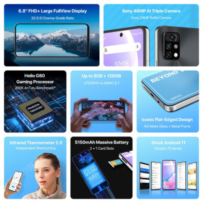 UMIDIGI A11 ProMax 4G 128G 6.8インチ simフリー Amazon.com: UMIDIGI A11 Pro Max - Teléfono celular desbloqueado