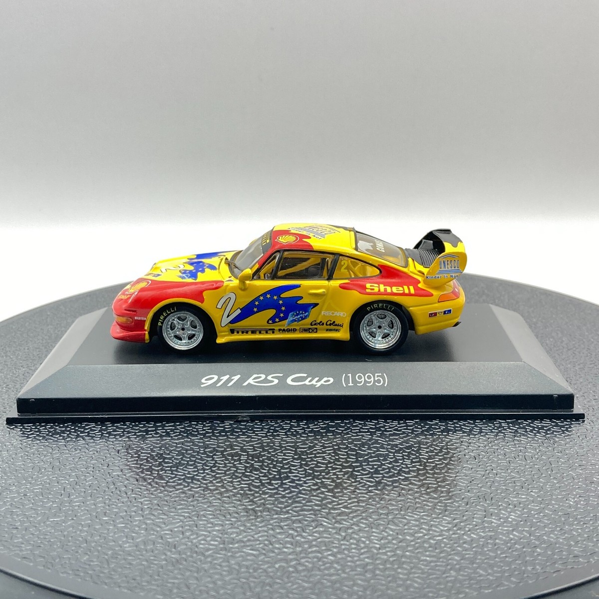 MINICHAMPS Porsche 911 RS 1995 イエロー1/43 MINICHAMPS 1/43 Porsche 911 RS Cup 1995 #2 Yellow Shell