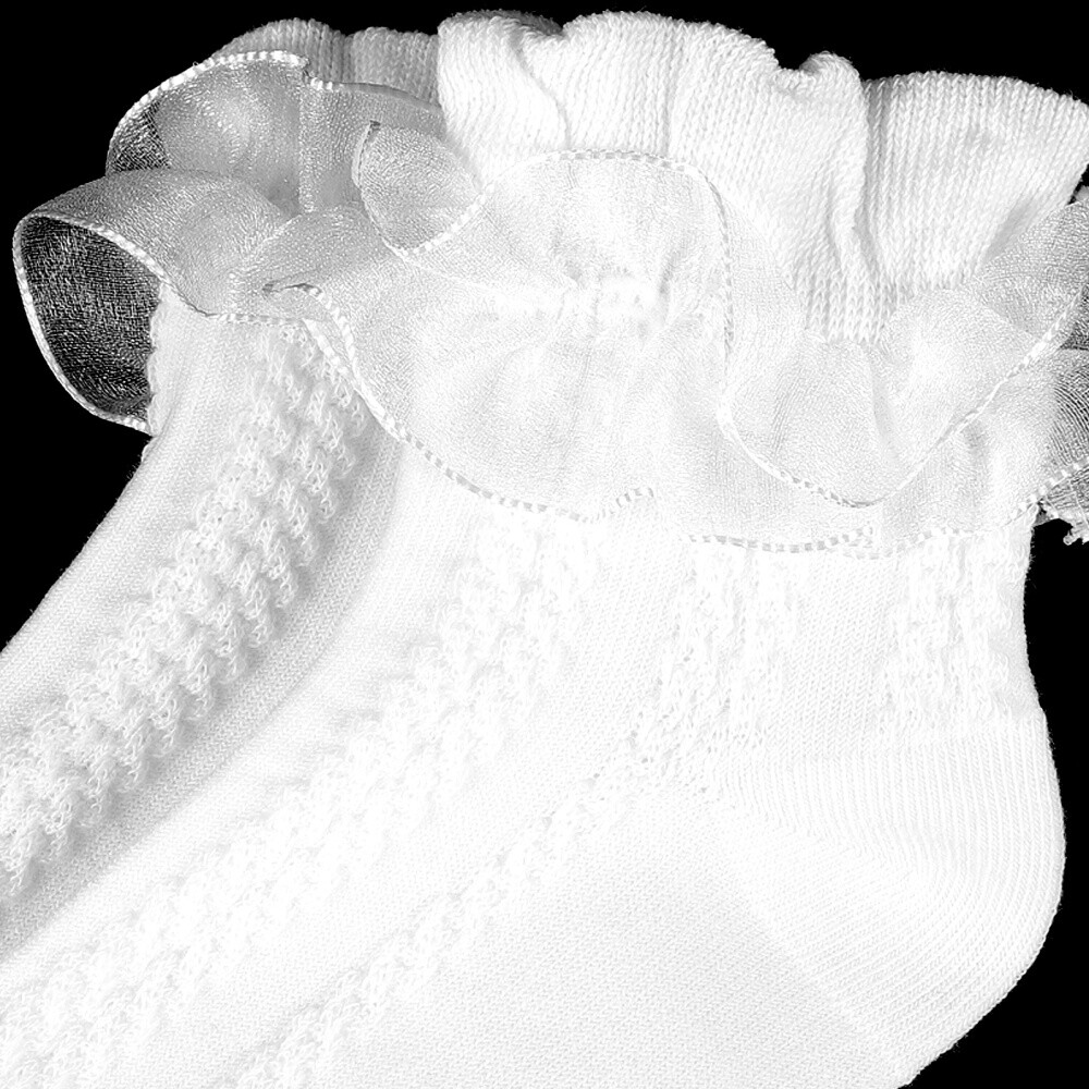 5 PCS Little Girl Ruffle Socks for Toddler Girls Lace Cotton Toddlers