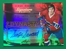 SERGE SAVARD (MONTREAL) 15-16 LEAF SIGNATURE SERIES DYNASTY AUTOGRAPH SDY-SS1