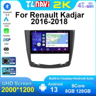 For Renault Kadjar 2016-2018 Carplay Car Stereo Radio Multimedia GPS Navi Screen