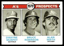 1979 Topps Baseball Murphy/Robinson/Wirth RC Oakland Athletics #711 EX