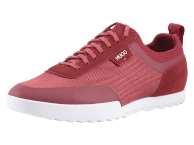 Hugo Boss Men's Matrix Dark Red Low-Top Trainers Sneakers Shoes