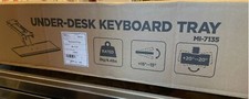 Mount-It Under Desk Computer Keyboard and Mouse Tray Black MI-7135 