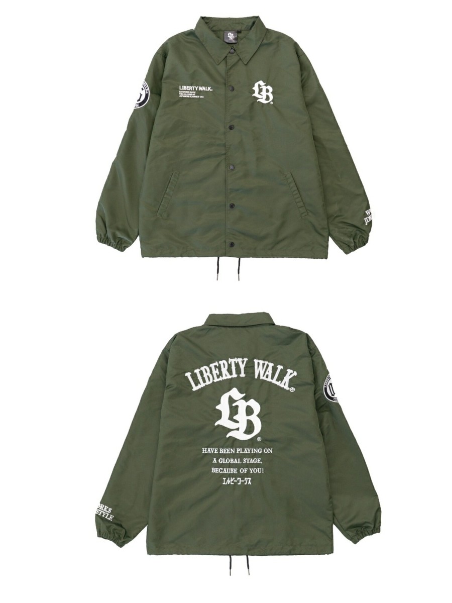 Liberty Walk LB Thorn Logo Coach Jacket Khaki OT54-KH | eBay