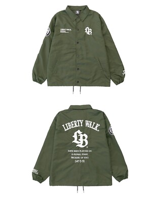 Liberty Walk LB Thorn Logo Coach Jacket Khaki OT54-KH | eBay