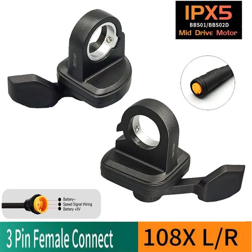 Ebike Thumb Throttle for BAFANG BBS01 BBS02 BBSHD Mid Motor 108X Left/Right SDE - Picture 4 of 14