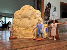 90's Disney Mattel Once Upon A Time Pocahontas Play Set With 3 Figures