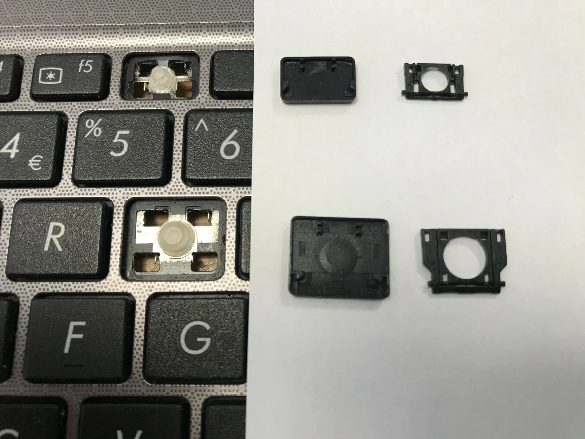 ASUS TRANSFORMER BOOK T101H T101HA GENUINE REPLACEMENT KEY, CLIP, RUBBER BLACK