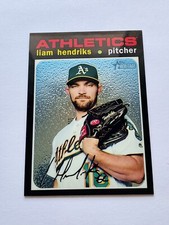 2020 Topps Heritage Black Chrome THC472 Liam Hendricks /999 Oakland A’s