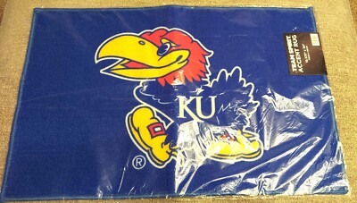 NCAA Kansas University 19 in. x 30 in. Accent Rug Perfect for Dorms! | eBay