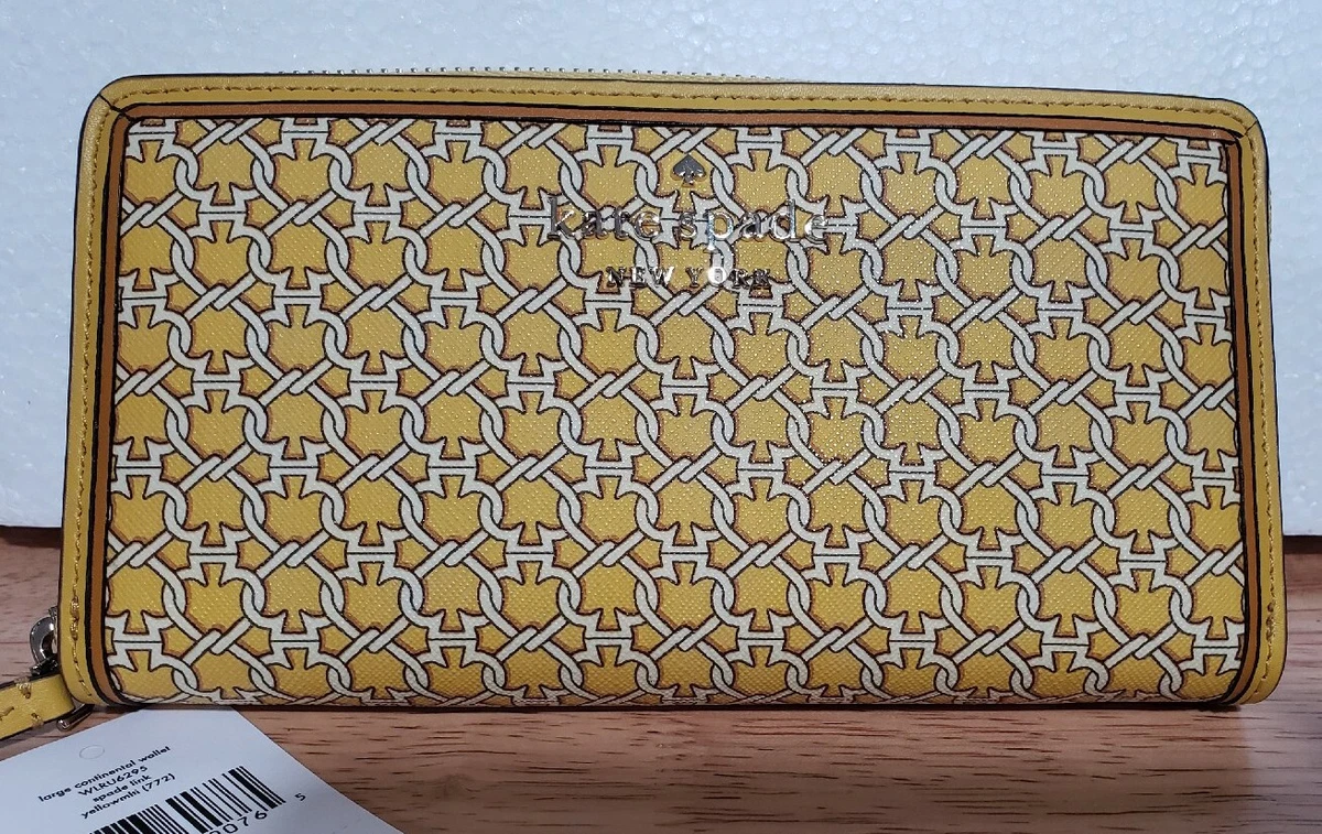 Kate spade wallet yellow hot sale