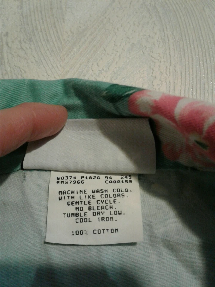 Vintage Jantzen Women Petite 2 Piece Pant Suit Floral Pattern Teal (CB2) - Image 4 of 4