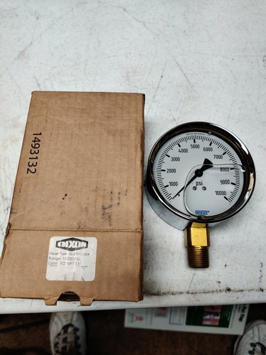 Dixon Messgerät GLBR100004 10.000 psi flüssigkeitsgefülltes Messgerät 4" GESICHT - Bild 1 von 8