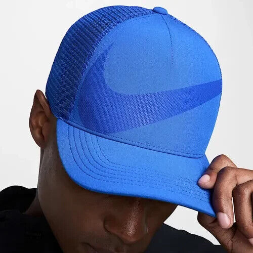 Nike Just Do it Unisex M/L Blue Rise Snapback Trucker Cap Hat HJ7018 445 NWT - Picture 8 of 21