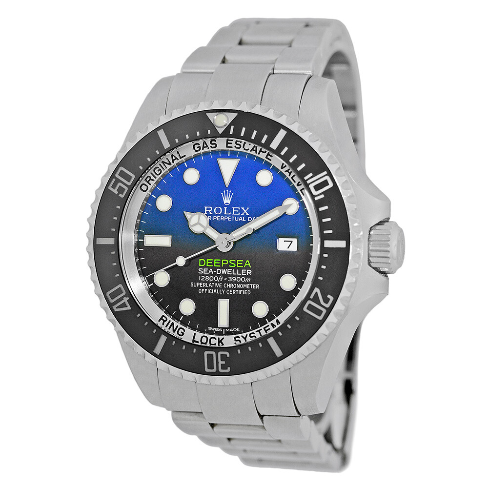 ROLEX Stainless Steel 44mm DEEPSEA Cameron Deep Blue 116660 Box 