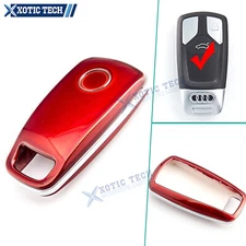 Anti-scratch Red Hard ABS Remote Key Case Cover Fob Protector Shell For Audi