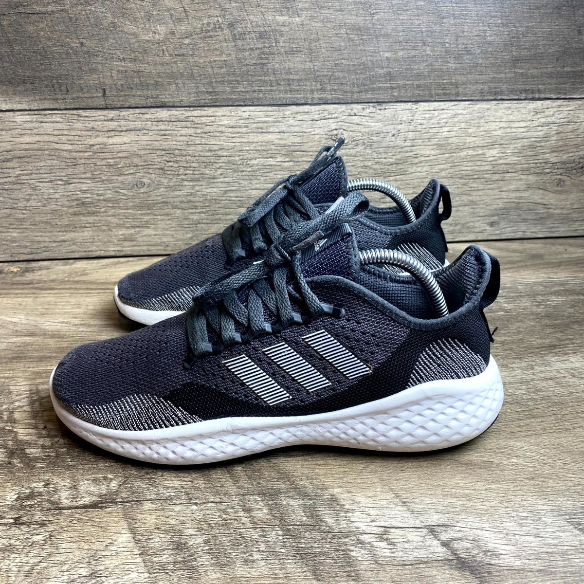 Adidas Fluidflow 2.0 FZ1983 Men 8 Running Shoes Core Black Gray Athletic  Sneaker