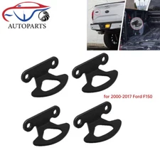 4Pcs Truck Bed Tie Down Hooks Tool Set Compatible for 2000-2017 Ford F150 Black