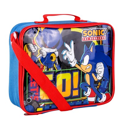 Sonic Thermo Brotzeittasche Let's Go Kinder Junge blau Schule Sonic The Hedgehog