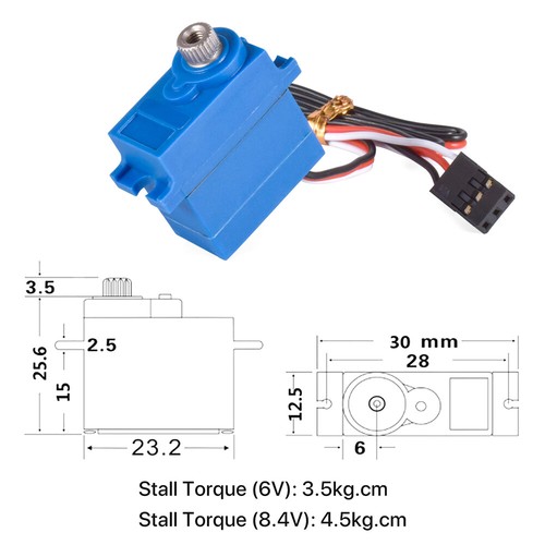 Waterproof 4.5KG Servo High Torque for TRX4M 1/18 RC Crawler Upgrade Parts - Picture 9 of 26